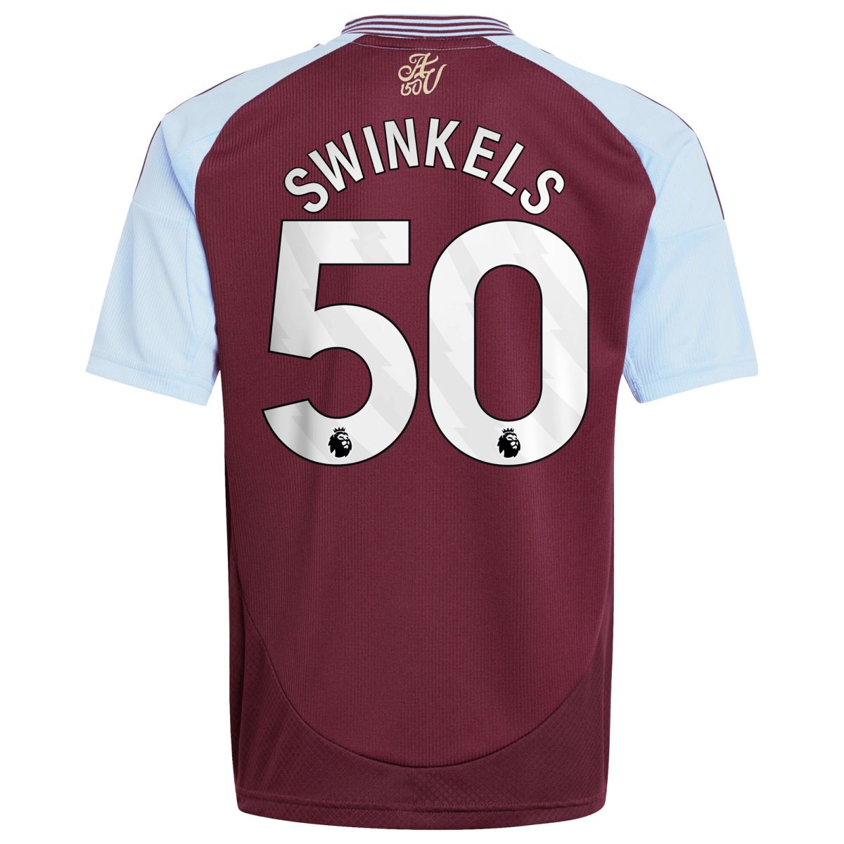 aston villa adidas home shirt 2024-25 – kids with swinkels 50 printing Collection - Official Aston Villa Kits