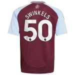 aston villa adidas home shirt 2024-25 – kids with swinkels 50 printing Collection - Official Aston Villa Kits
