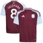 aston villa adidas home shirt 2024-25 – kids with tielemans 8 printing Collection - Official Aston Villa Kits