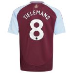 aston villa adidas home shirt 2024-25 – kids with tielemans 8 printing Collection - Official Aston Villa Kits