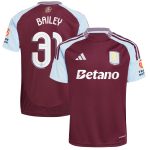 aston villa adidas home shirt 2024-25 with bailey 31 cup printing Collection - Official Aston Villa Kits