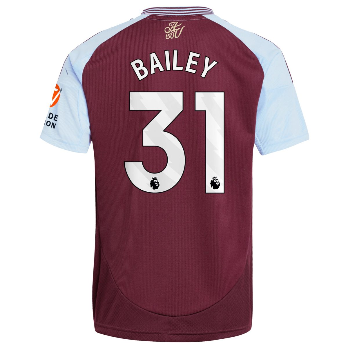 aston villa adidas home shirt 2024-25 with bailey 31 printing Collection - Official Aston Villa Kits