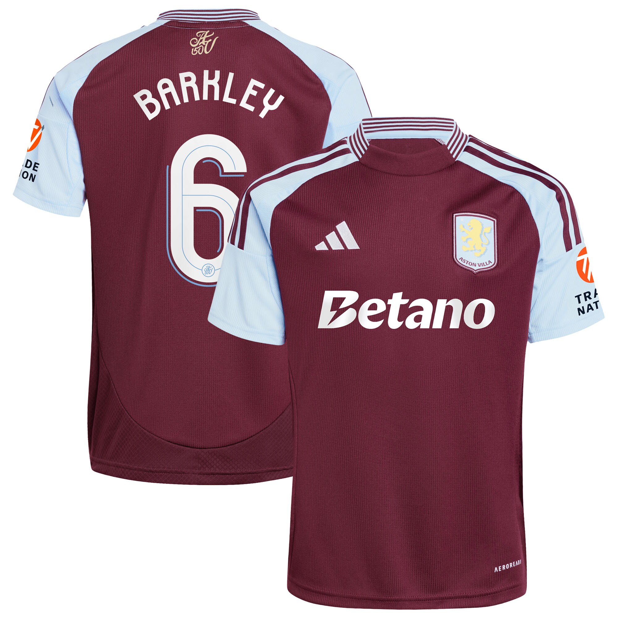 aston villa adidas home shirt 2024-25 with barkley 6 cup printing Collection - Official Aston Villa Kits
