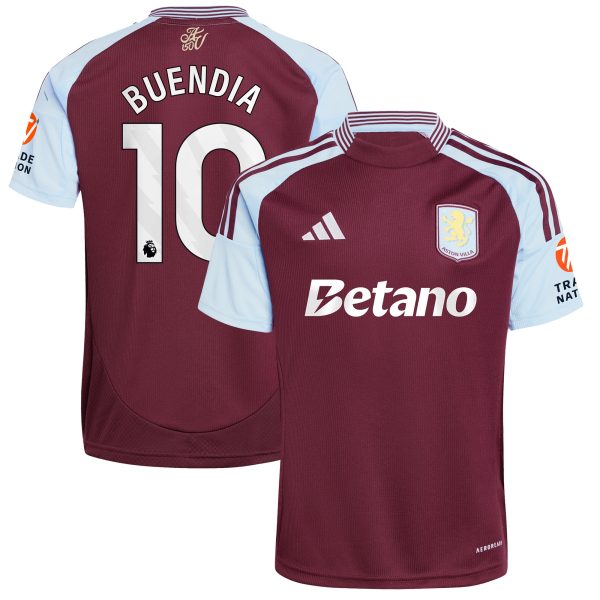 aston villa adidas home shirt 2024-25 with buendia 10 printing Collection - Official Aston Villa Kits