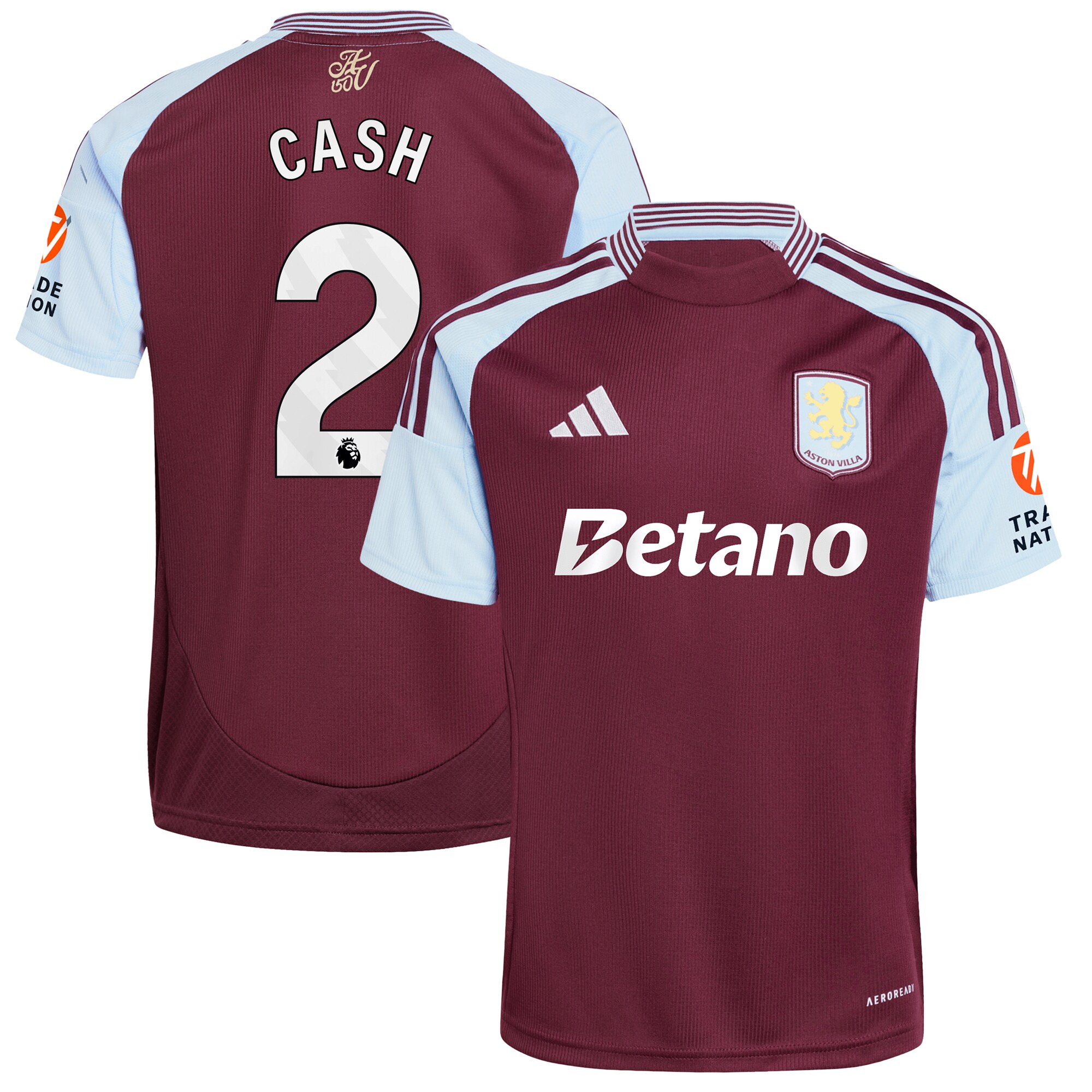 aston villa adidas home shirt 2024-25 with cash 2 printing Collection - Official Aston Villa Kits