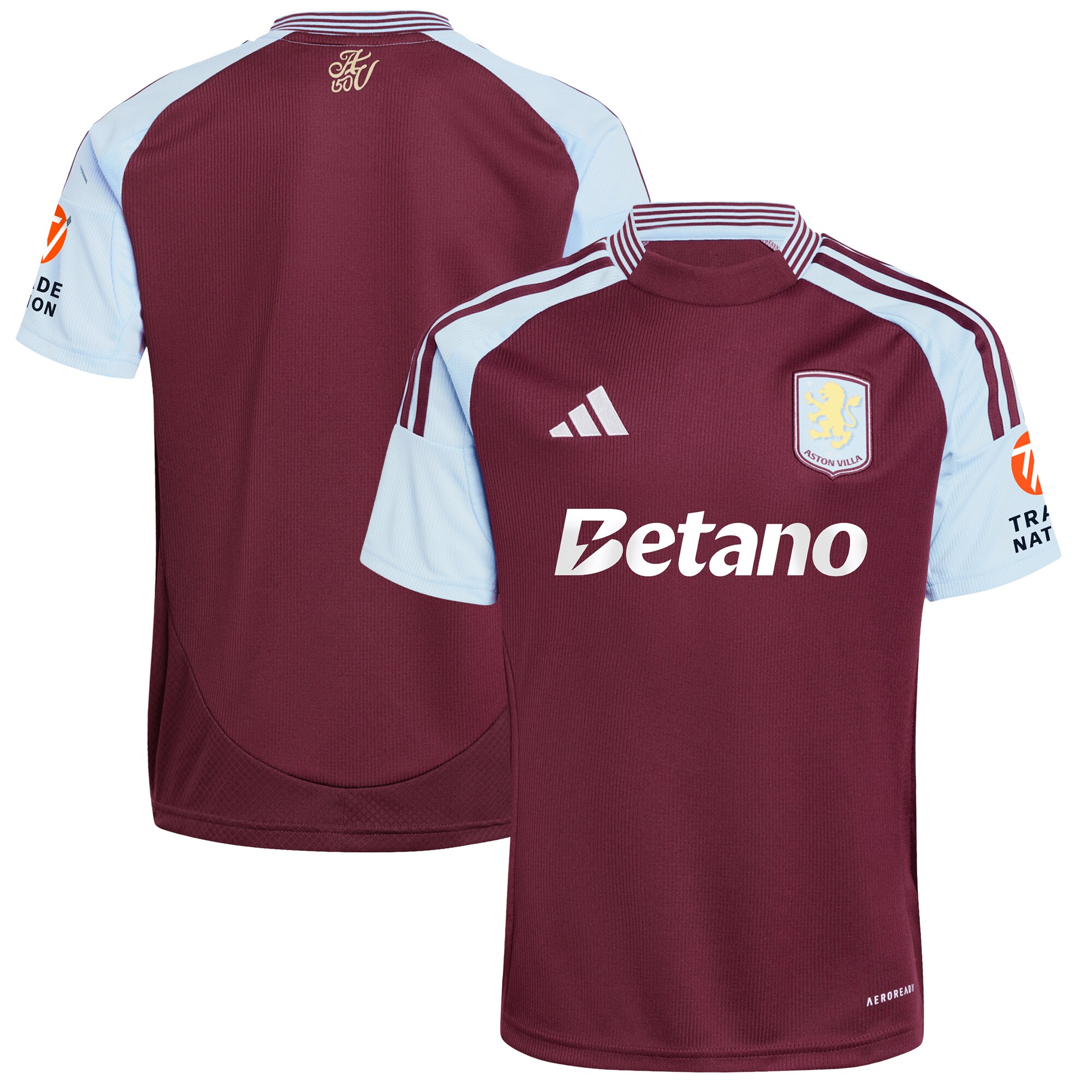 aston villa adidas home shirt 2024-25 with custom printing Collection - Official Aston Villa Kits