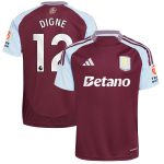 aston villa adidas home shirt 2024-25 with digne 12 printing Collection - Official Aston Villa Kits