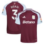 aston villa adidas home shirt 2024-25 with disasi 3 printing Collection - Official Aston Villa Kits
