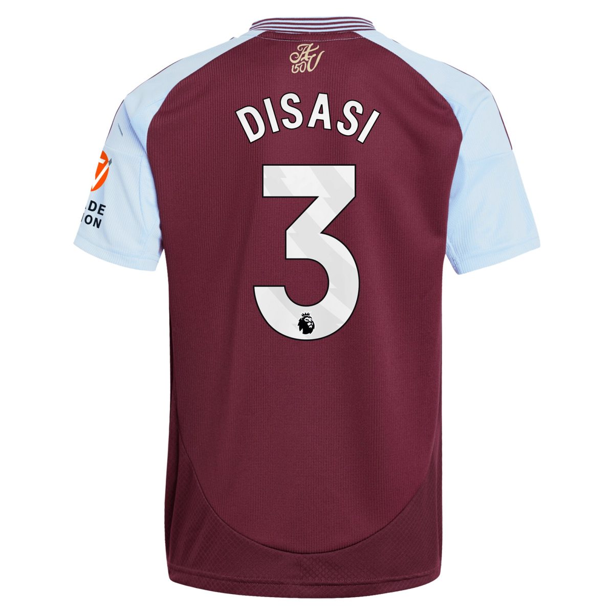 aston villa adidas home shirt 2024-25 with disasi 3 printing Collection - Official Aston Villa Kits