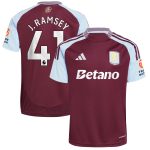 aston villa adidas home shirt 2024-25 with j. ramsey 41 printing Collection - Official Aston Villa Kits