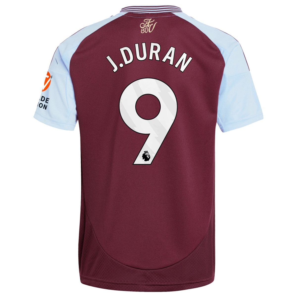 aston villa adidas home shirt 2024-25 with j.duran 9 printing Collection - Official Aston Villa Kits