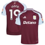 aston villa adidas home shirt 2024-25 with jaden 19 printing Collection - Official Aston Villa Kits