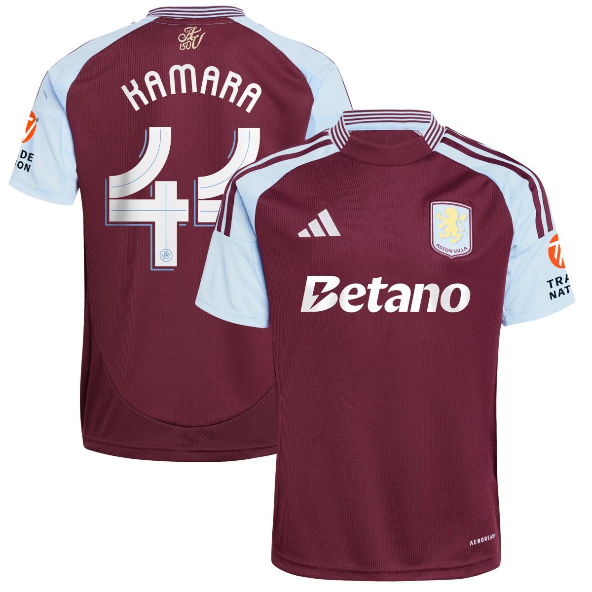 aston villa adidas home shirt 2024-25 with kamara 44 cup printing Collection - Official Aston Villa Kits