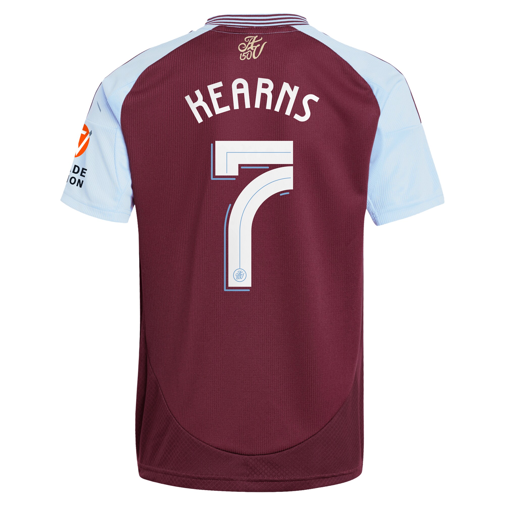 aston villa adidas home shirt 2024-25 with kearns 7 cup printing Collection - Official Aston Villa Kits