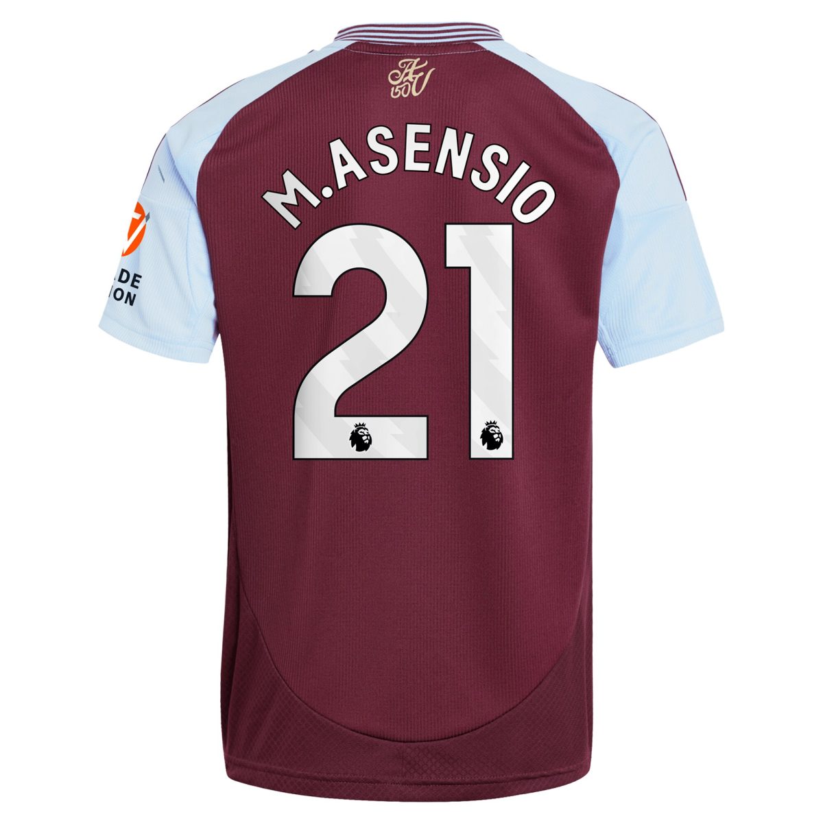 aston villa adidas home shirt 2024-25 with m.asensio 21 printing Collection - Official Aston Villa Kits