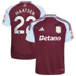 aston villa adidas home shirt 2024-25 with maatsen 22 printing Collection - Official Aston Villa Kits