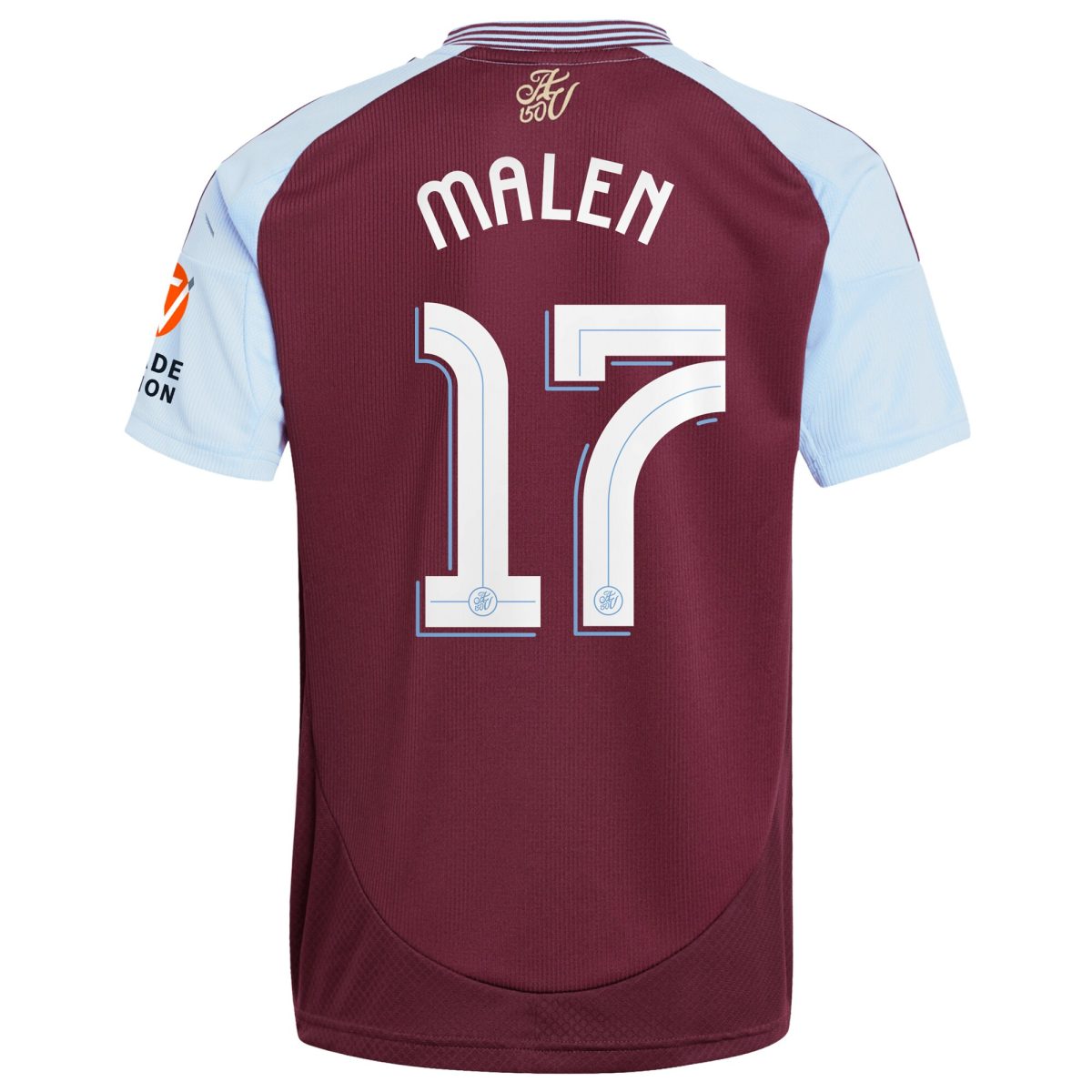 aston villa adidas home shirt 2024-25 with malen 17 cup printing Collection - Official Aston Villa Kits