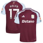 aston villa adidas home shirt 2024-25 with malen 17 printing Collection - Official Aston Villa Kits