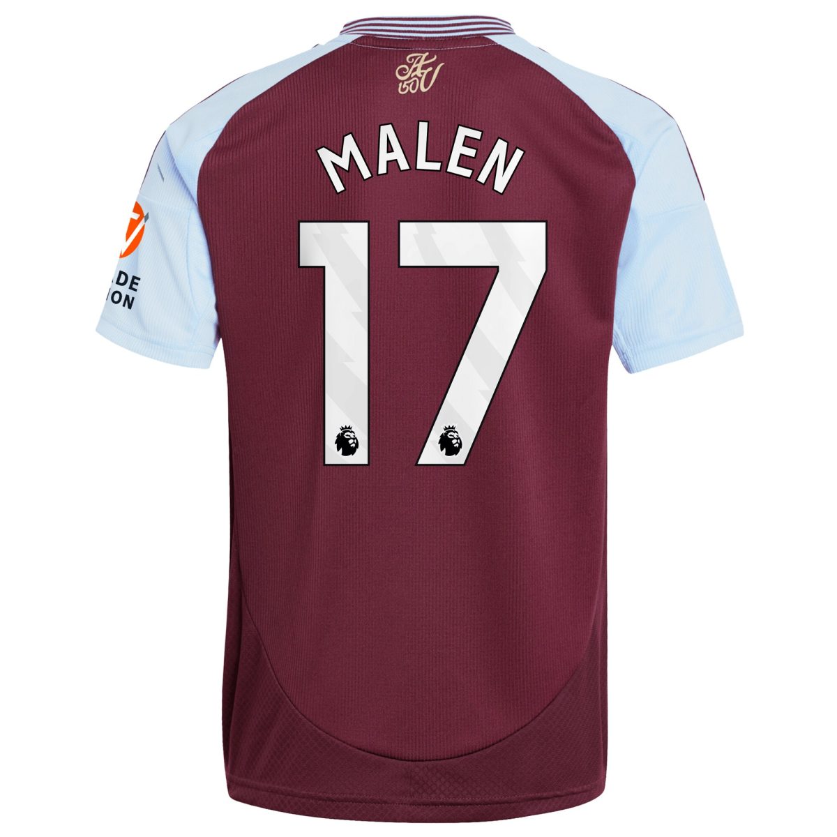 aston villa adidas home shirt 2024-25 with malen 17 printing Collection - Official Aston Villa Kits