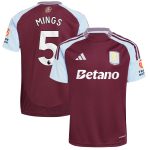aston villa adidas home shirt 2024-25 with mings 5 printing Collection - Official Aston Villa Kits