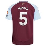 aston villa adidas home shirt 2024-25 with mings 5 printing Collection - Official Aston Villa Kits