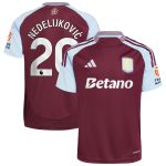 aston villa adidas home shirt 2024-25 with nedeljković 20 printing Collection - Official Aston Villa Kits