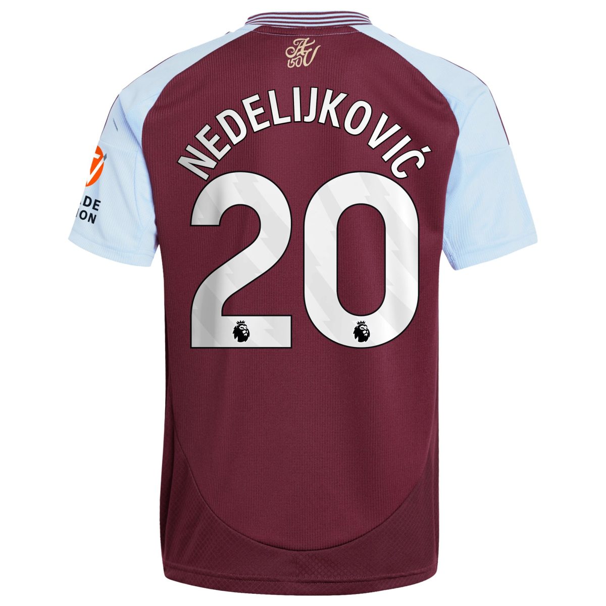 aston villa adidas home shirt 2024-25 with nedeljković 20 printing Collection - Official Aston Villa Kits
