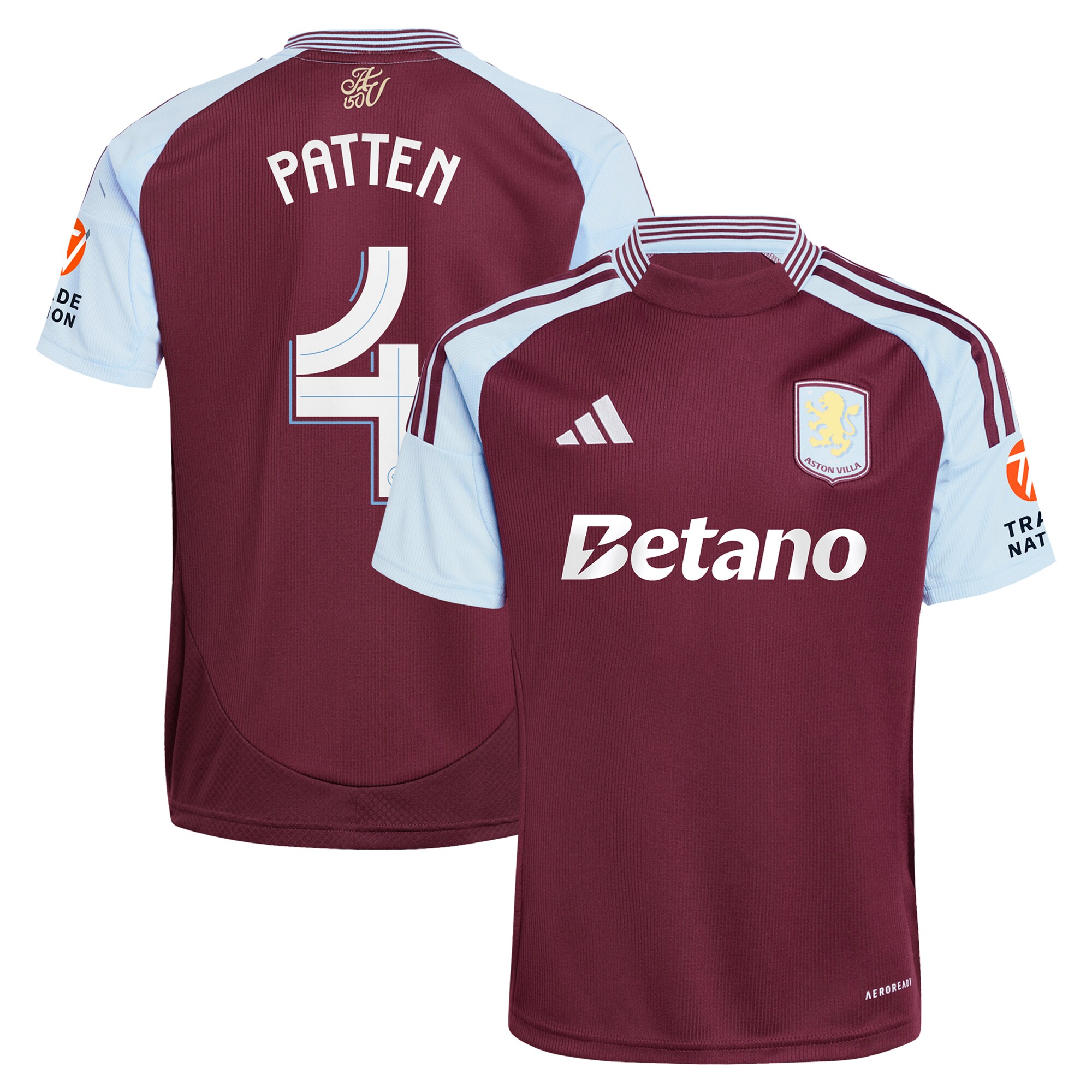 aston villa adidas home shirt 2024-25 with patten 4 cup printing Collection - Official Aston Villa Kits