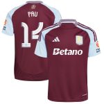 aston villa adidas home shirt 2024-25 with pau 14 cup printing Collection - Official Aston Villa Kits