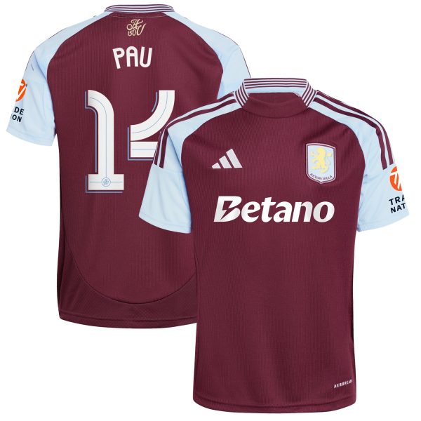 aston villa adidas home shirt 2024-25 with pau 14 cup printing Collection - Official Aston Villa Kits