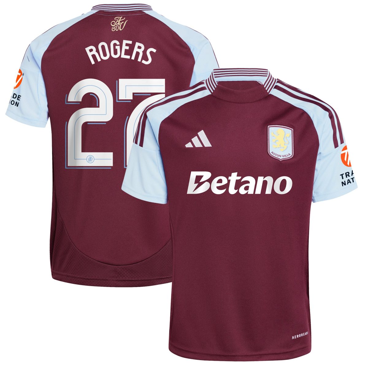 aston villa adidas home shirt 2024-25 with rogers 27 cup printing Collection - Official Aston Villa Kits