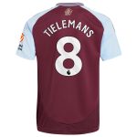 aston villa adidas home shirt 2024-25 with tielemans 8 printing Collection - Official Aston Villa Kits