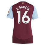 aston villa adidas home shirt 2024-25 – womens with a.garcía 16 printing Collection - Official Aston Villa Kits