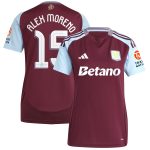 aston villa adidas home shirt 2024-25 – womens with alex moreno 15 cup printing Collection - Official Aston Villa Kits