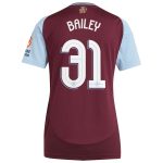 aston villa adidas home shirt 2024-25 – womens with bailey 31 cup printing Collection - Official Aston Villa Kits