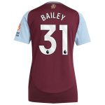 aston villa adidas home shirt 2024-25 – womens with bailey 31 printing Collection - Official Aston Villa Kits