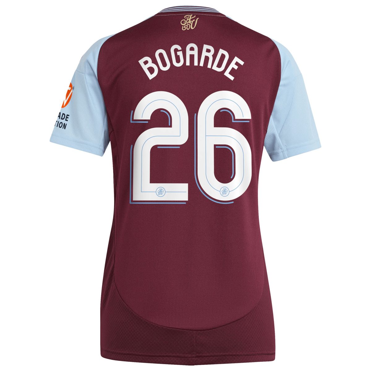 aston villa adidas home shirt 2024-25 – womens with bogarde 26 cup printing Collection - Official Aston Villa Kits
