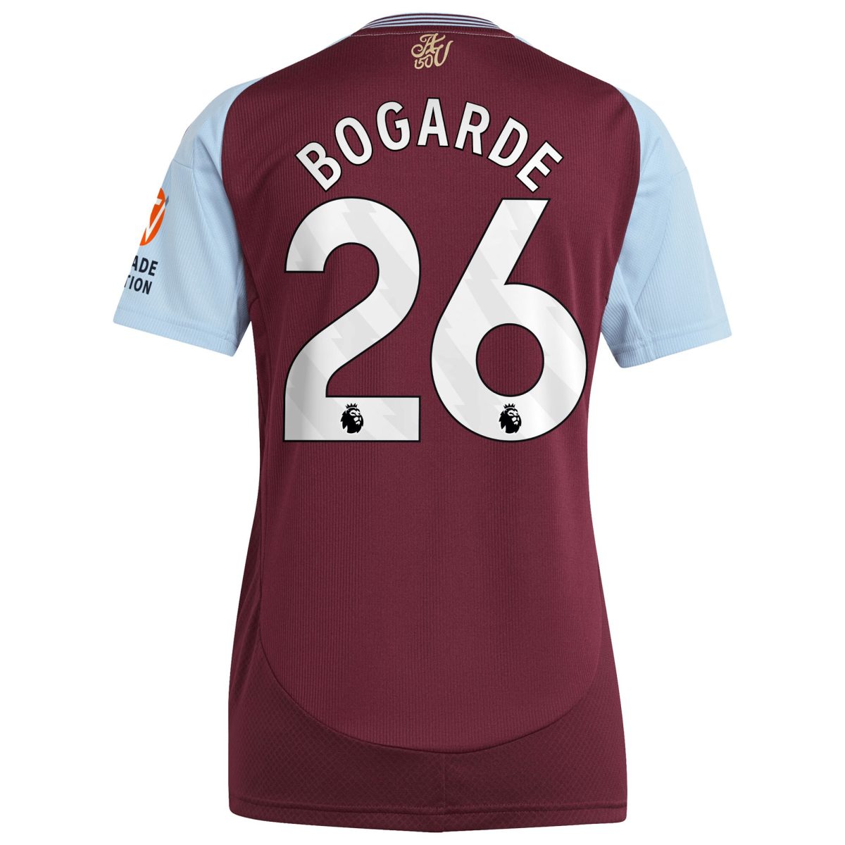 aston villa adidas home shirt 2024-25 – womens with bogarde 26 printing Collection - Official Aston Villa Kits