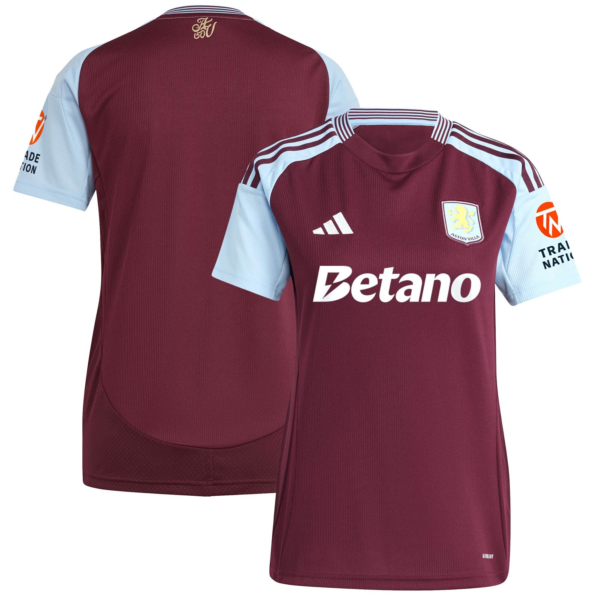aston villa adidas home shirt 2024-25 – womens with custom printing Collection - Official Aston Villa Kits