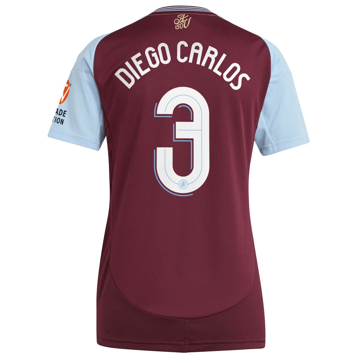aston villa adidas home shirt 2024-25 – womens with diego carlos 3 cup printing Collection - Official Aston Villa Kits