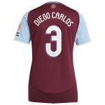 aston villa adidas home shirt 2024-25 – womens with diego carlos 3 cup printing Collection - Official Aston Villa Kits
