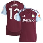 aston villa adidas home shirt 2024-25 – womens with digne 12 printing Collection - Official Aston Villa Kits