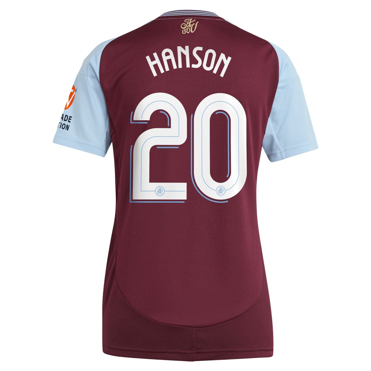 aston villa adidas home shirt 2024-25 – womens with hanson 20 cup printing Collection - Official Aston Villa Kits