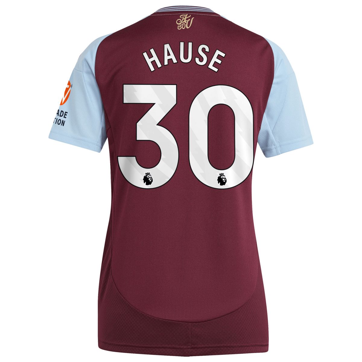 aston villa adidas home shirt 2024-25 – womens with hause 30 printing Collection - Official Aston Villa Kits