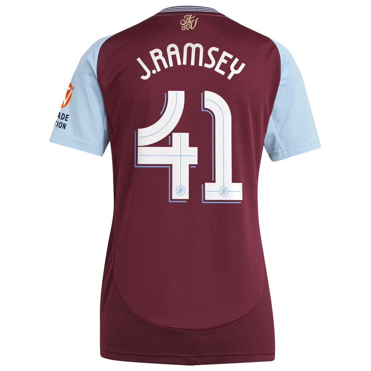 aston villa adidas home shirt 2024-25 – womens with j. ramsey 41 cup printing Collection - Official Aston Villa Kits