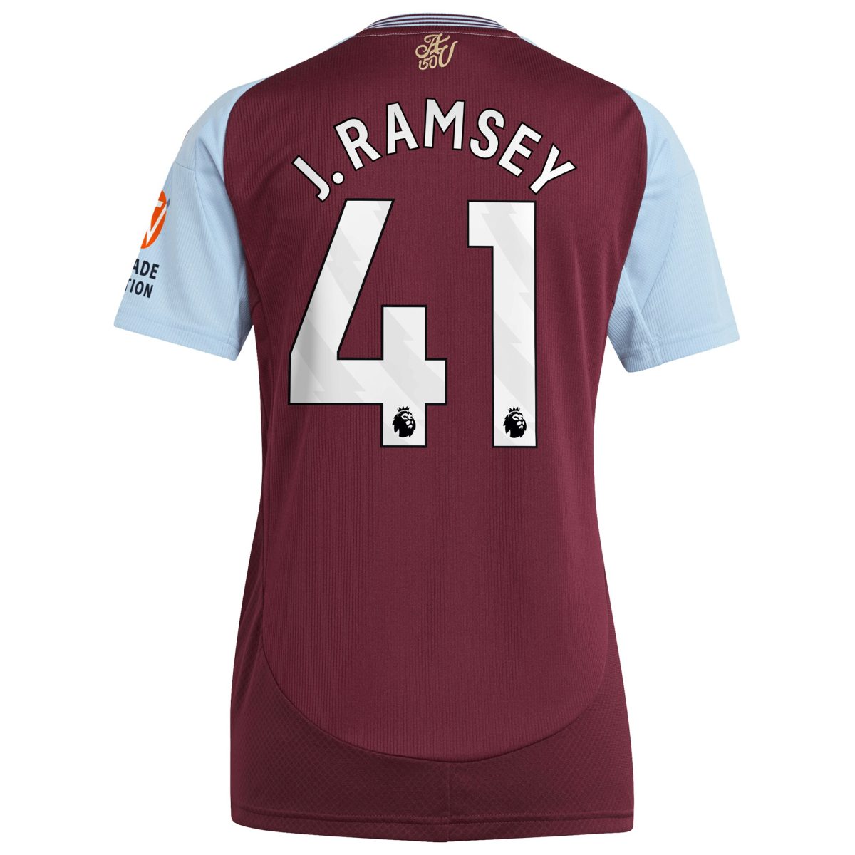 aston villa adidas home shirt 2024-25 – womens with j. ramsey 41 printing Collection - Official Aston Villa Kits