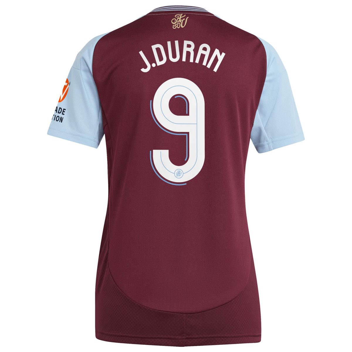 aston villa adidas home shirt 2024-25 – womens with j.duran 9 cup printing Collection - Official Aston Villa Kits