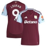 aston villa adidas home shirt 2024-25 – womens with j.duran 9 printing Collection - Official Aston Villa Kits