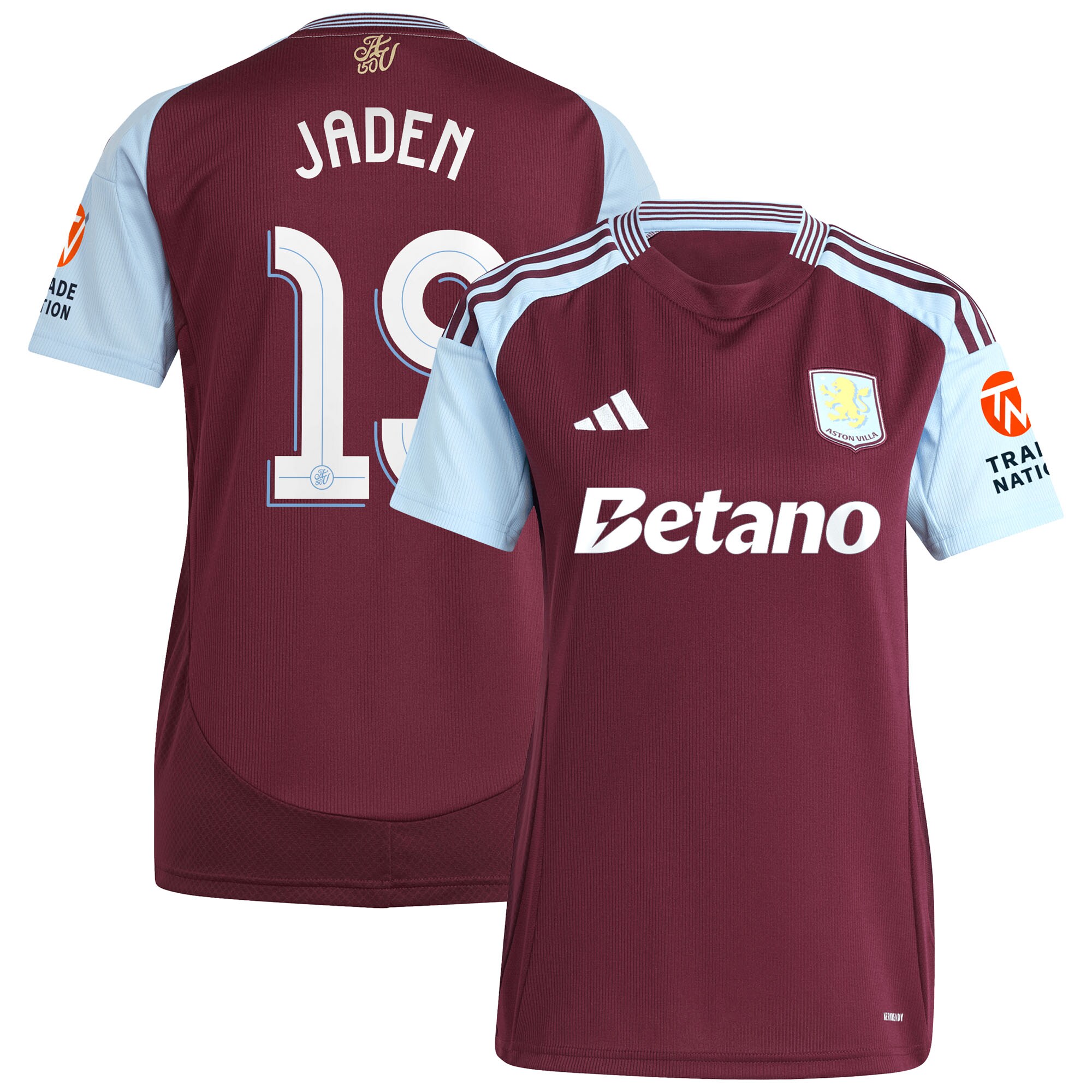 aston villa adidas home shirt 2024-25 – womens with jaden 19 cup printing Collection - Official Aston Villa Kits