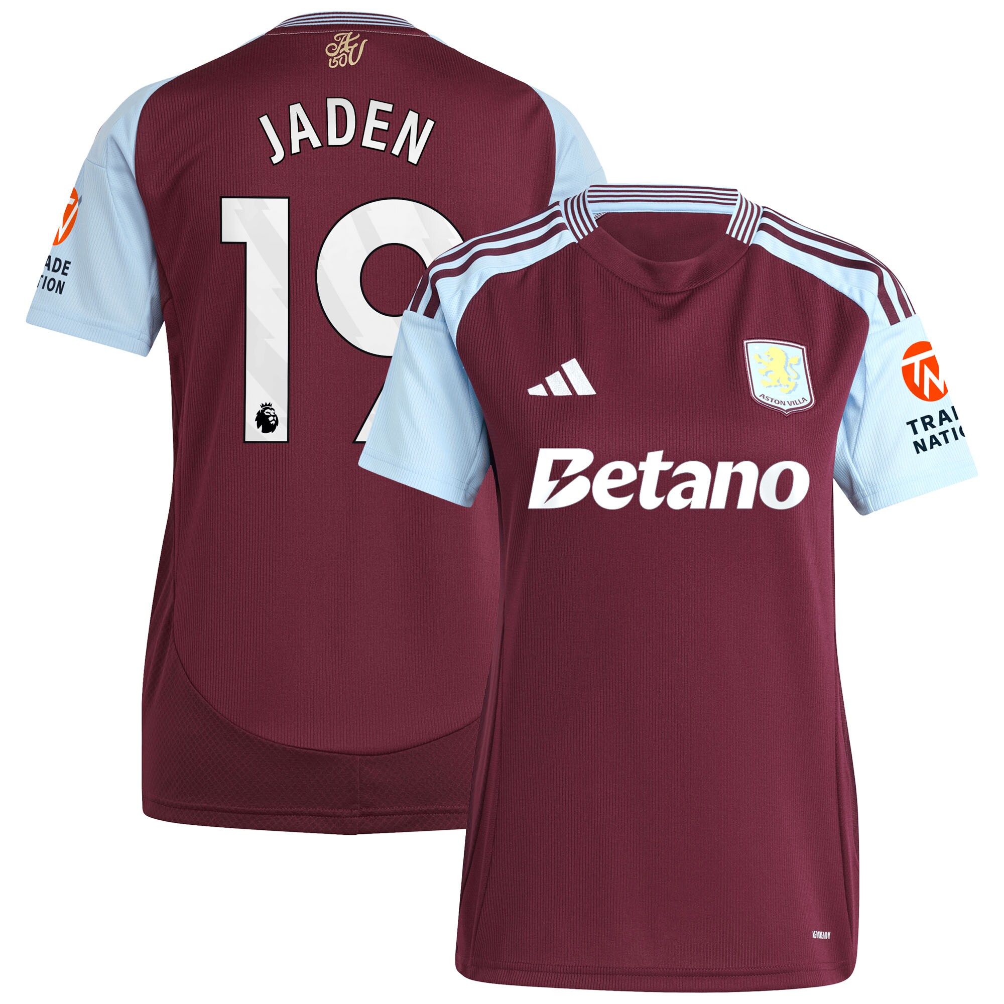 aston villa adidas home shirt 2024-25 – womens with jaden 19 printing Collection - Official Aston Villa Kits